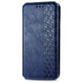 Miniatyrbild 3 av 6: Läder Motorola Edge 30 Pro fodral med romb-design - Blå Blå