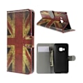 Miniatyrbillede 1 af 2: Moberg HTC One M9 Læder Etui Med Kortholder - Klassisk Brittisk Flag Multicolor