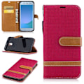 Miniatyrbillede 1 af 2: Samsung Galaxy J5 (2017) Stilrent og holdbart læder etui - Rød Red