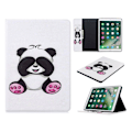 Miniatyrbillede 1 af 2: iPad 10.2 (2019) Stilfuldt mønster læder flip etui - Genert Panda Multicolor