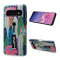 Miniatyrbillede 1 af 2: Samsung Galaxy S10 ophøjet mønster hybrid etui - Model S Multicolor