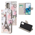 Pikkukuva 1 / 2: Wonderland Samsung Galaxy S20 flip kuoret - Pariisi Torni Multicolor