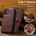 Miniatyrbillede 2 af 2: DG.Ming OnePlus Nord N20 5G 2-in-1 Pung Etui - Rød Red