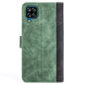 Miniatyrbillede 2 af 2: To Farvet Læder Flip Case til Samsung Galaxy A12 5G - Grøn Green