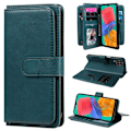 Miniatyrbillede 1 af 2: 10-slot Pung Etui til Samsung Galaxy M33 5g - Sortliggrøn Green