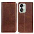 Miniatyrbillede 1 af 2: OnePlus Nord 2T flip etui i ægte læder med pung – Brun Brown