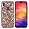Glitter Xiaomi Redmi Note 7 cover - Rødguld Pink