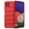 Pikkukuva 1 / 6: Pehmeä kahva muotoiltu kuori Samsung Galaxy A22 5G - Punainen Red