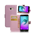 Miniatyrbillede 1 af 2: Samsung Galaxy A3 (2017) læder-etui med litchioverflade - Pink Pink