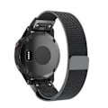 Miniatyrbild 1 av 2: Garmin Fenix 3 / 3 HR / 5X urlänk metall material meshlänk - Svart Svart