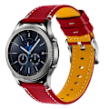 Miniatyrbillede 1 af 2: 22mm Xiaomi Mi Watch Color urrem i okselæder - Rød Red