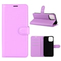 Miniatyrbillede 1 af 2: Klassisk iPhone 12 Pro / iPhone 12 flip etui - Lilla Purple