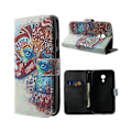 Miniatyrbillede 1 af 2: Moberg (Farvede Elefanter) Motorola Moto G2 Læder Flip Etui Multicolor