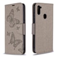 Pikkukuva 2 / 2: Butterfly Samsung Galaxy A11 / M11 kotelot - Harmaa Silver grey