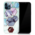 Miniatyrbillede 1 af 2: Marble design iPhone 13 Pro cover - Sekskantede Fragmenter I Himmelblå Multicolor