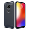 Miniatyrbillede 2 af 2: Carbon Flex Motorola Moto G7 Plus cover - Blå Blue