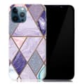 Miniatyrbillede 1 af 2: Marble design iPhone 13 Pro cover - Trekanter Og Diamantmarmor Multicolor