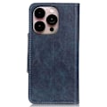 Miniatyrbillede 2 af 2: Alpha iPhone 14 Pro Max læder flip etui - Blå Blue