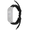 Xiaomi Mi Smart Band 6 / 5 nylon punos kellon hihna - Musta Black