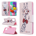 Miniatyrbillede 1 af 2: Wonderland Samsung Galaxy A51 etui – Sød giraf med briller Multicolor