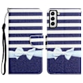 Miniatyrbillede 1 af 2: Wonderland Samsung Galaxy S22 Flip Etui - Sløjfe Blue