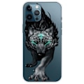 Miniatyrbillede 1 af 2: Anti-ridse-telefonetui iPhone 14 Pro Max 6,7 tommer, ufarvet mønstertryk IMD fleksibel bagsidebeskyttelse - Sort Black