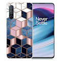 Pikkukuva 1 / 2: Marble OnePlus Nord CE 5G Suojakotelo - Sininen / Kulta Cube Multicolor