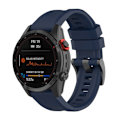 Pikkukuva 1 / 2: 20mm Garmin Fenix 7S / Instinct 2S silikonikellon hihna metallisella soljella - Keskiyön Sininen Blue