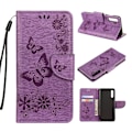 Pikkukuva 1 / 2: Butterfly Samsung Galaxy A50 nahkakotelo - Violetti Purple