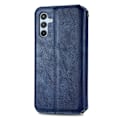 Pikkukuva 2 / 2: Nahkakotelo With A Stylish Rhombus Imprint For Samsung Galaxy A54 - Sininen Blue