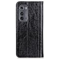 Miniatyrbillede 2 af 2: Motorola Moto Edge 2022 ægte læderetui med magnetisk lukning - Sort Black