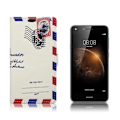 Miniatyrbild 1 av 2: Huawei Y6II Compact läderfodral - Brev multifärg