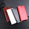 Miniatyrbillede 2 af 2: Crazy Horse Huawei P20 Magnetisk PU læder flip etui - Sort Black