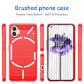 Pikkukuva 2 / 2: Carbon Flex Suojakotelo Nothing Phone (1) - Punainen Red