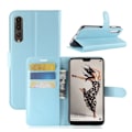 Miniatyrbillede 1 af 2: Huawei P20 Pro litchi tekstur PU læder flip etui - blå Blue