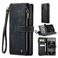 Miniatyrbillede 1 af 2: CaseMe Samsung Galaxy S22 Plus etui med lynlås og pung - Sort Black