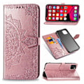 Miniatyrbild 1 av 2: Mandala läder iPhone 11 fodral - Rosa Rosa
