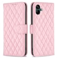 Pikkukuva 1 / 2: Rombuskuvioinen matta läppäkotelo Samsung Galaxy A04 - Pinkki Pink
