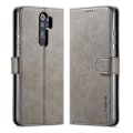 Miniatyrbild 1 av 2: LC.Imeeke läder Xiaomi Redmi 9 fodral - Silver/Grå Silvergrå