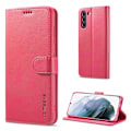 Miniatyrbild 1 av 2: LC.Imeeke läder Samsung Galaxy S21 FE fodral - Rosa Rosa