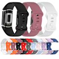 Miniatyrbild 3 av 6: Fitbit Charge 5 enkelt klockarmband i silikon - Grå Silvergrå