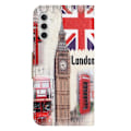 Miniatyrbillede 2 af 2: Wonderland Samsung Galaxy A54 Flip Etui - London Big Ben Multicolor