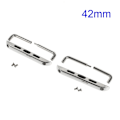 Pikkukuva 2 / 2: Apple Kello 38mm Vaihto Ranneke Lukko Liittimellä - Musta Silver grey