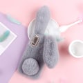 Miniatyrbild 2 av 2: Fluffy Rabbit Samsung Galaxy A20e skal - Silver/Grå Silvergrå