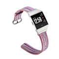 Miniatyrbild 1 av 2: Fitbit Ionic Äkta läder klockband med unik design - Lila multifärg