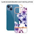 Pikkukuva 2 / 2: Erittäin ohut ja kestävä pehmeä kansi iPhone 13 Minille - Violetti Begonia Purple