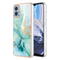 Miniatyrbillede 1 af 2: Marble Motorola Moto E22 / E22i Etui - Grøn Marmor Green