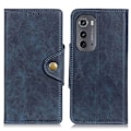Miniatyrbild 1 av 2: Alpha läder Motorola Moto Edge 2022 fodral - Blå Blå