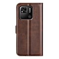 Miniatyrbillede 2 af 2: Xiaomi Redmi 10A læderetui med pung - Brun Brown