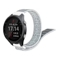 Miniatyrbillede 1 af 2: Garmin Forerunner 245 nylonurrem med velcro - grå / hvid Silver grey